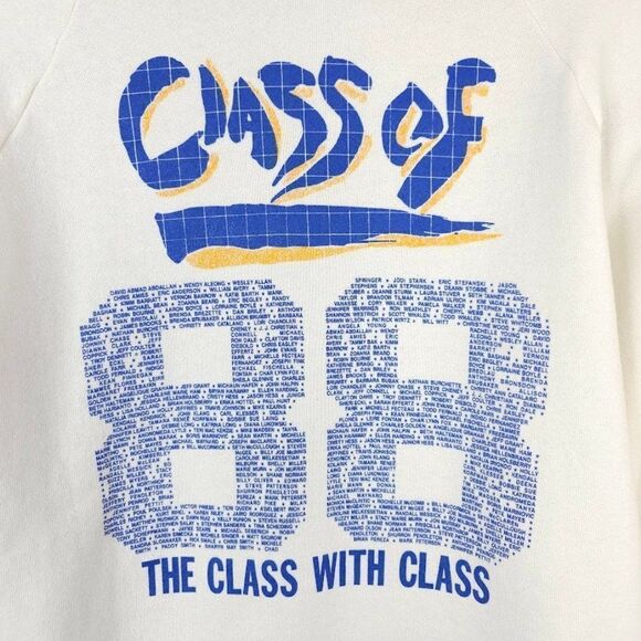 Vintage Boulder City High School Sweatshirt Mens Size Medium 80s Class Of 88 - Picture 4 of 8